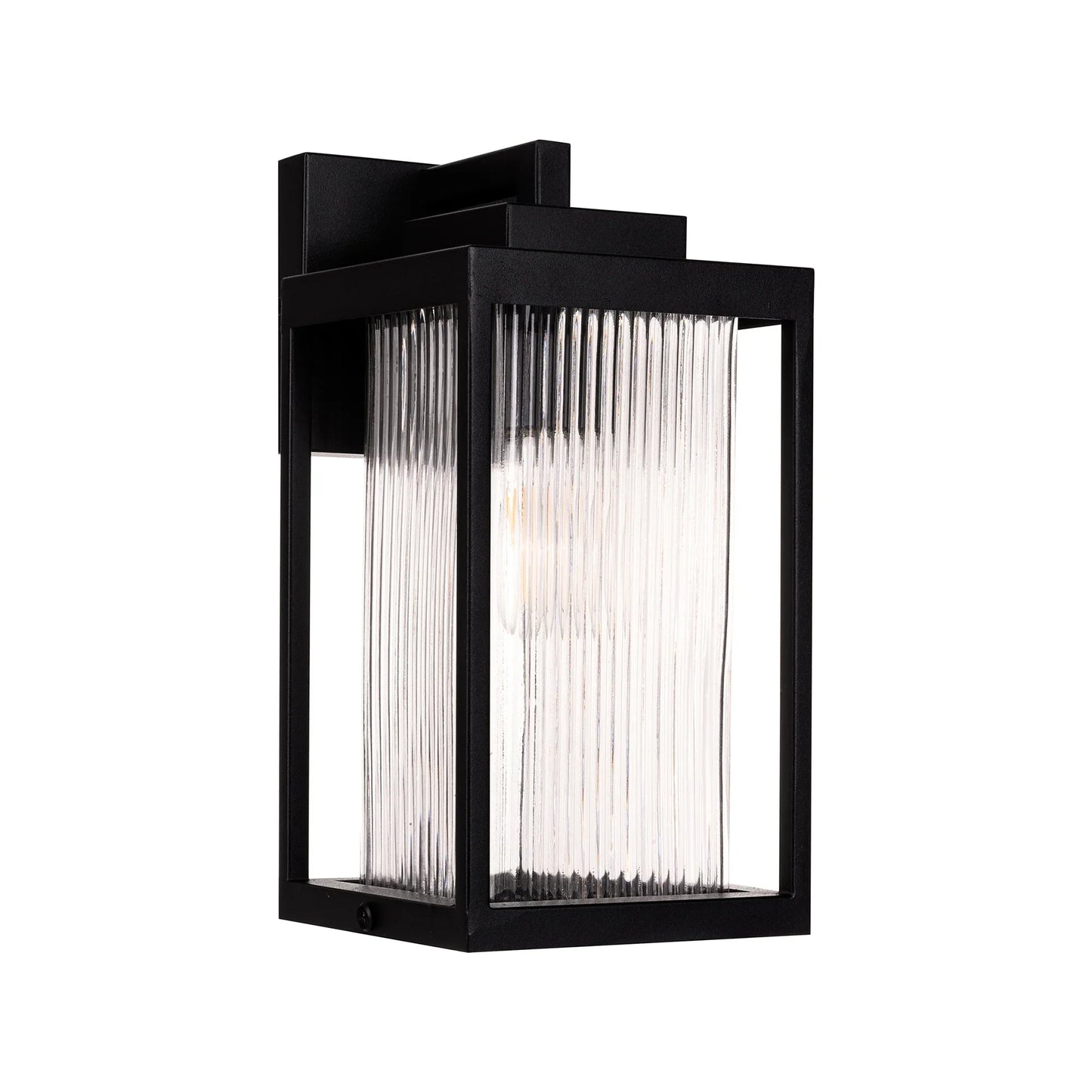 Micah Galvanised Iron Black Wall Light
