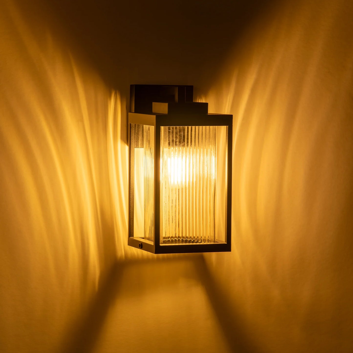 Micah Galvanised Iron Black Wall Light
