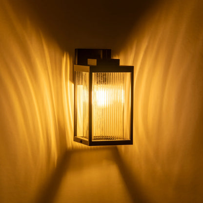 Micah Galvanised Iron Black Wall Light