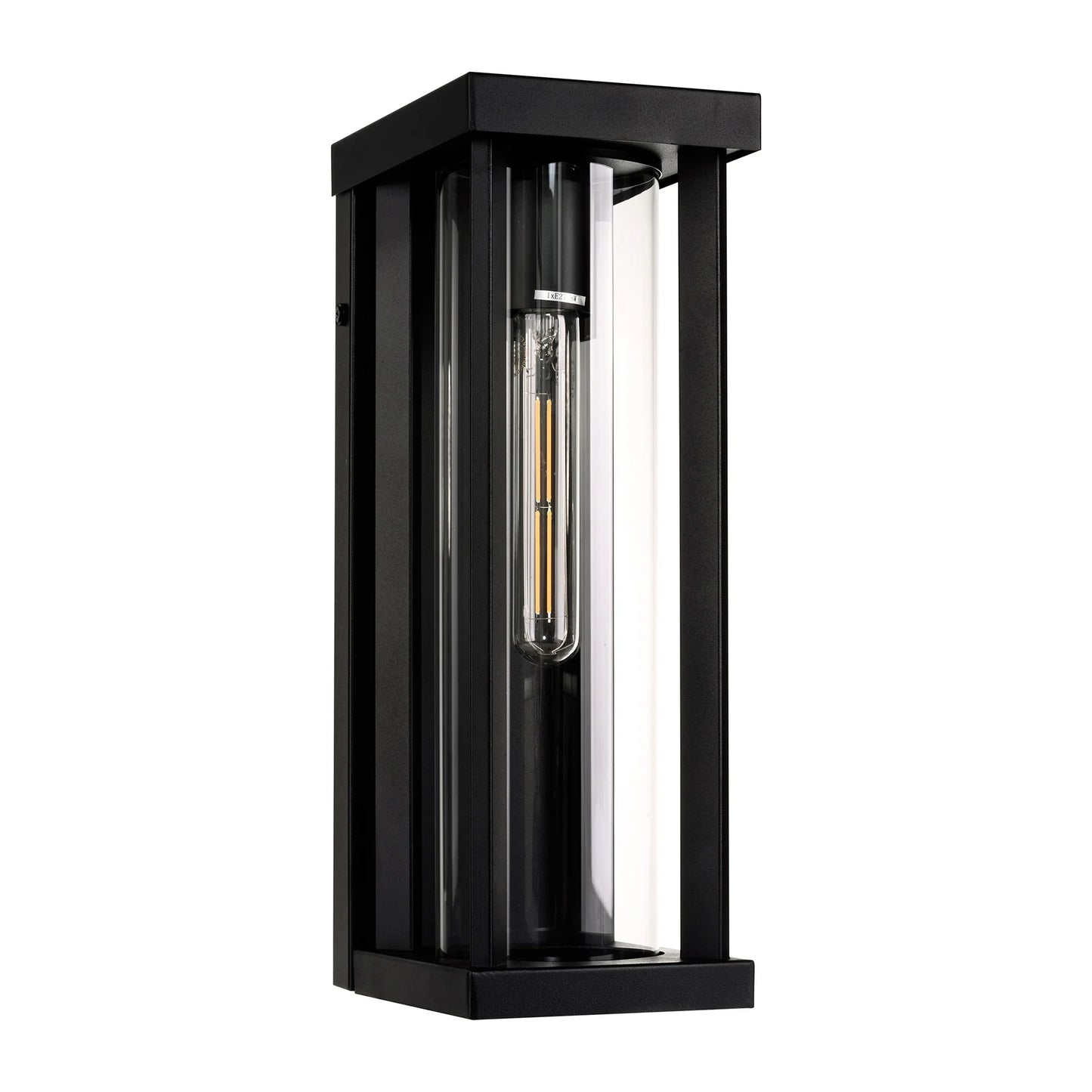 Nalia Galvanised Iron Black Wall Light
