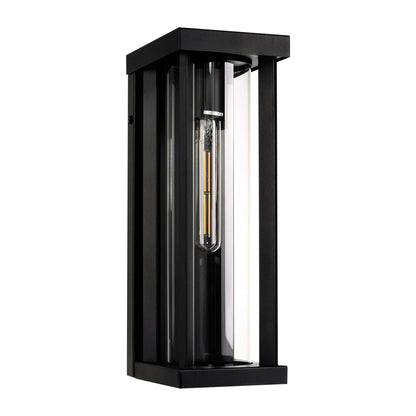 Nalia Galvanised Iron Black Wall Light