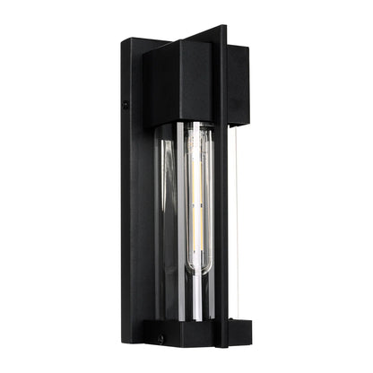 Jace Galvanised Iron Black Wall Light