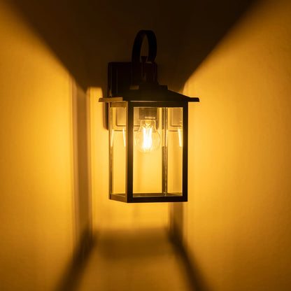 Madix Galvanised Iron Black Wall Light