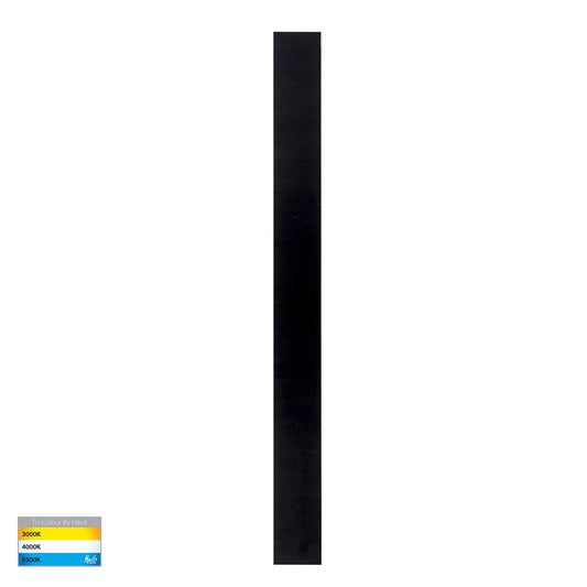 Black 1000mm Surface Mounted Barline Wall Light