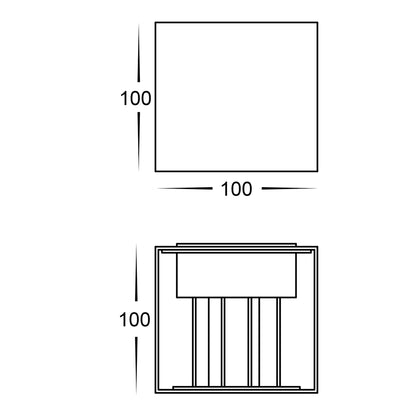 Celes Square Up & Down Wall Light