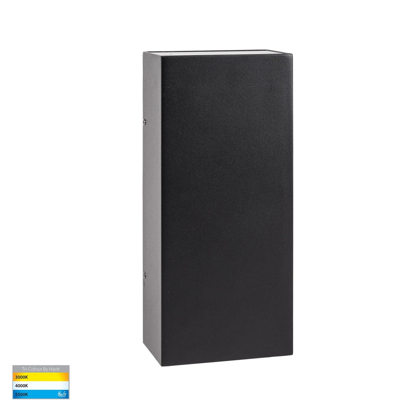 Black Surface Mounted Up & Down Dimmable Wall Light