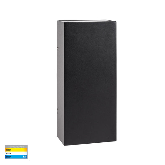 Black Surface Mounted Up & Down Dimmable Wall Light