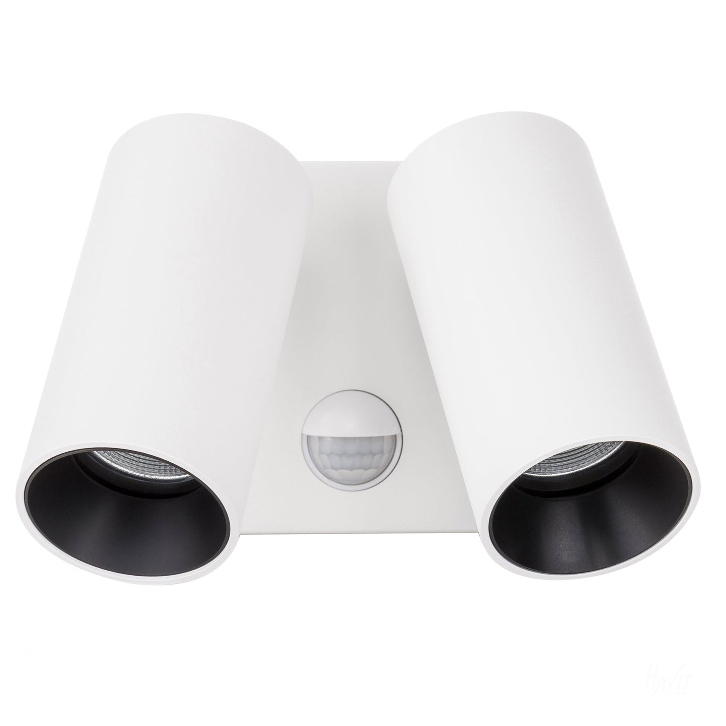 Double Adjustable Wall Pillar Light White With Sensor