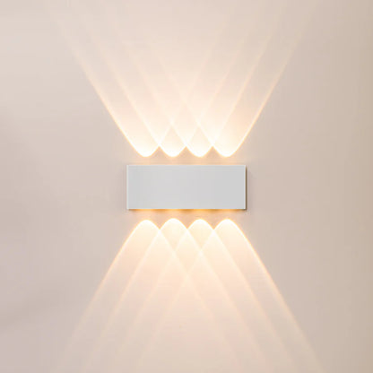 Up & Down Round Wall Light White