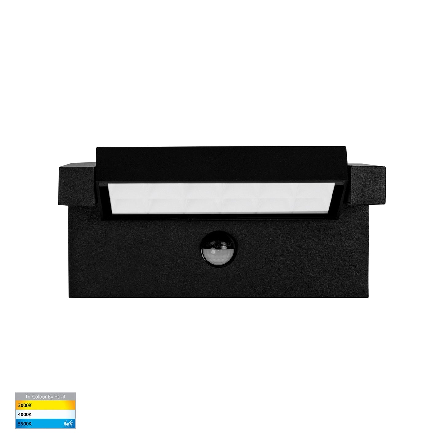 Black Aluminium Adjustable Wall Light with Sensor