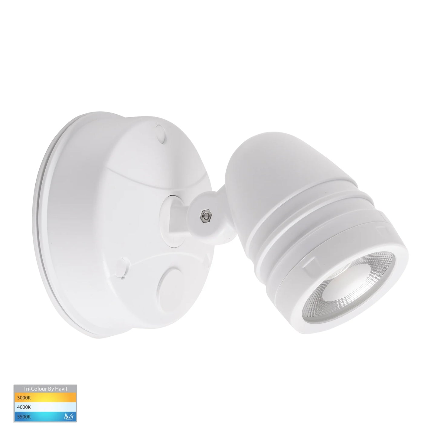 White Single Adjustable Wall Light