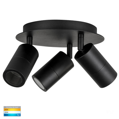Tivah 3 Light Round Plate LED Tri Colour