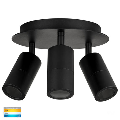 Tivah 3 Light Round Plate LED Tri Colour