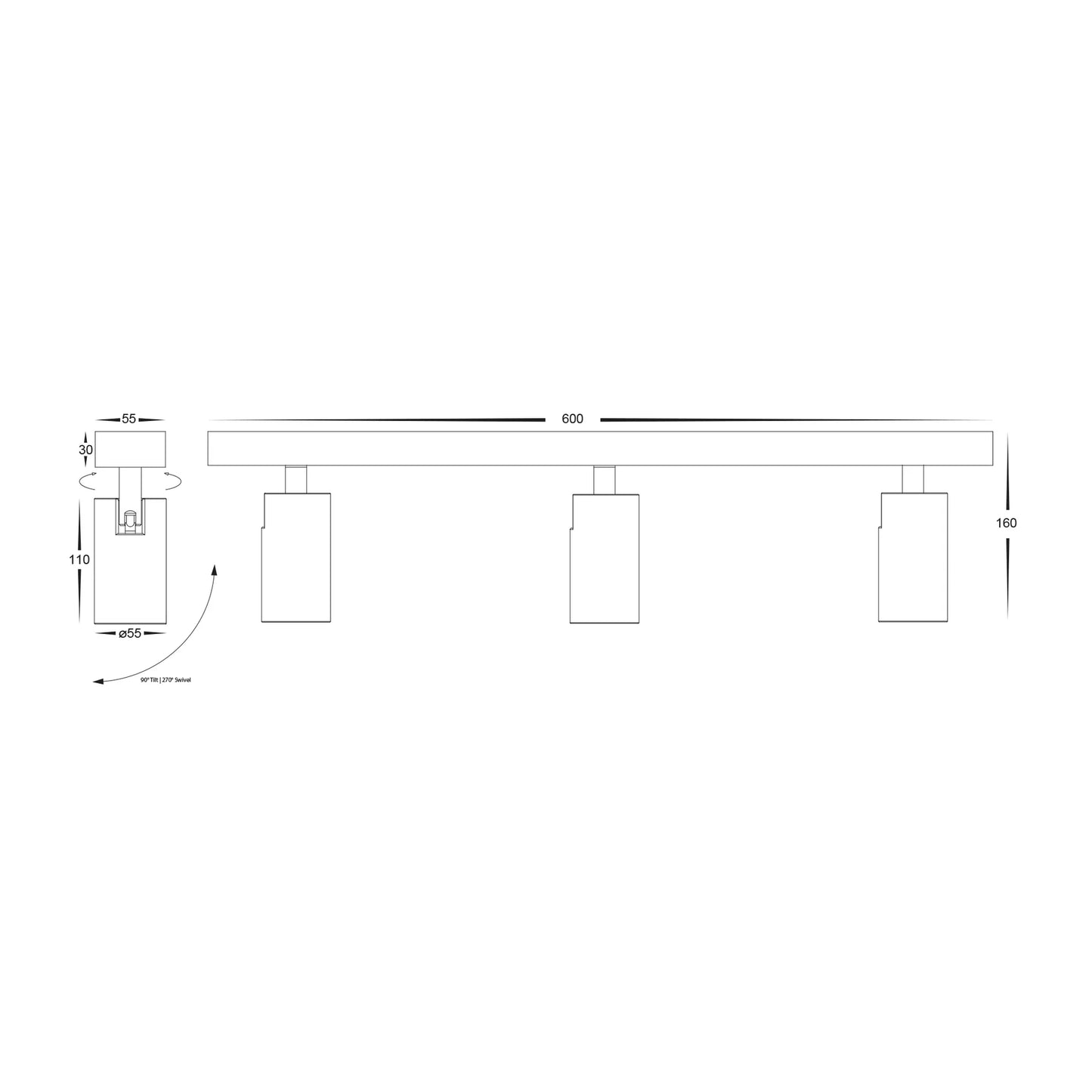 1/2/3/4 Light Bar HV4002t
