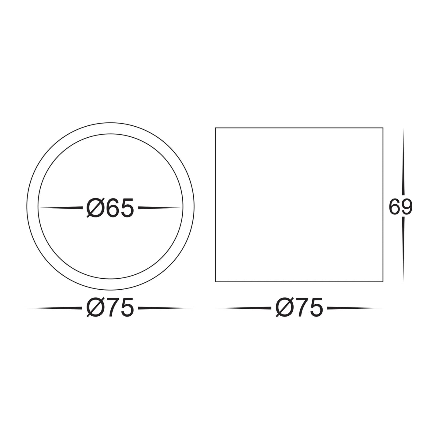 Surface Mounted Round Downlight  HV5802t