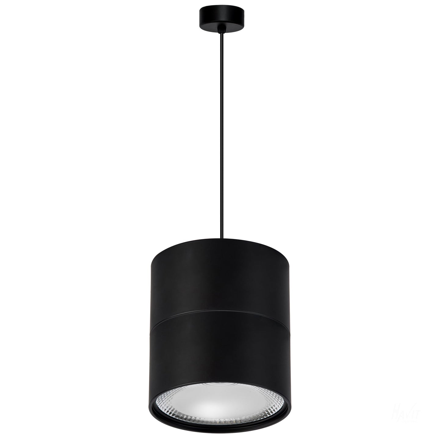 Black Round Single Pendant HV5805t-Blk-P