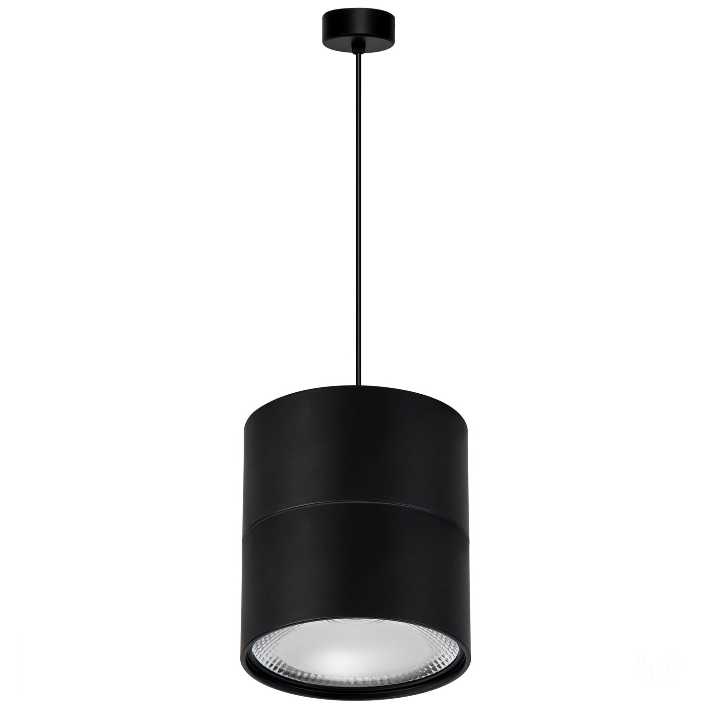 Black Round Single Pendant  HV5805t-Blk-P