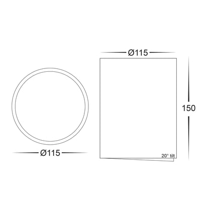 Surface Mounted Adjustable Round Downlight HV5815t