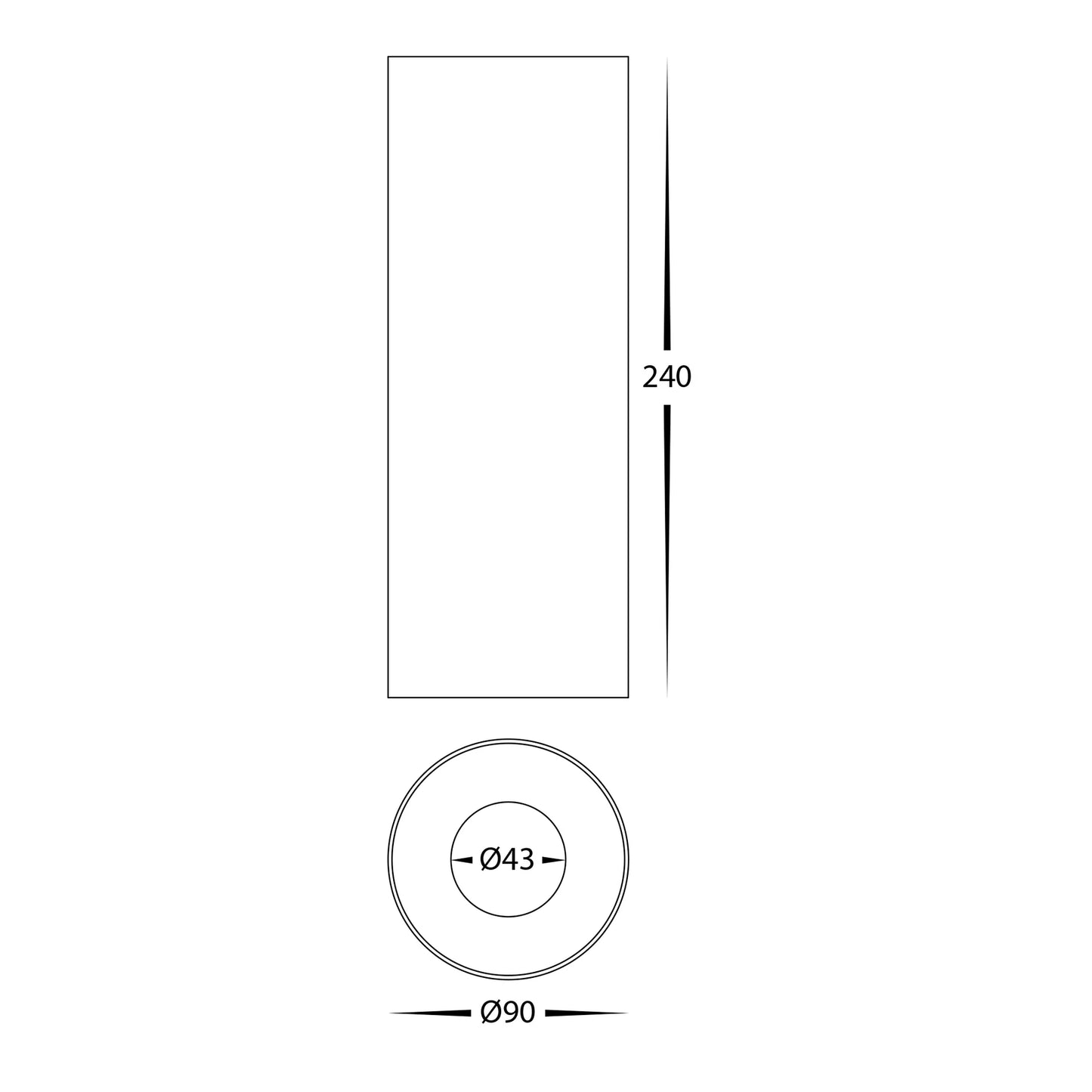 Nella Brass 12w Surface Mounted LED Downlight