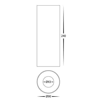 Nella Brass 12w Surface Mounted LED Downlight