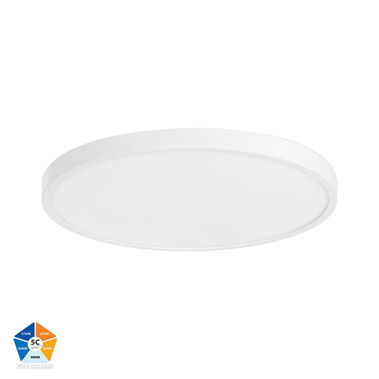 White Dimmable 380mm Slim Oyster Light