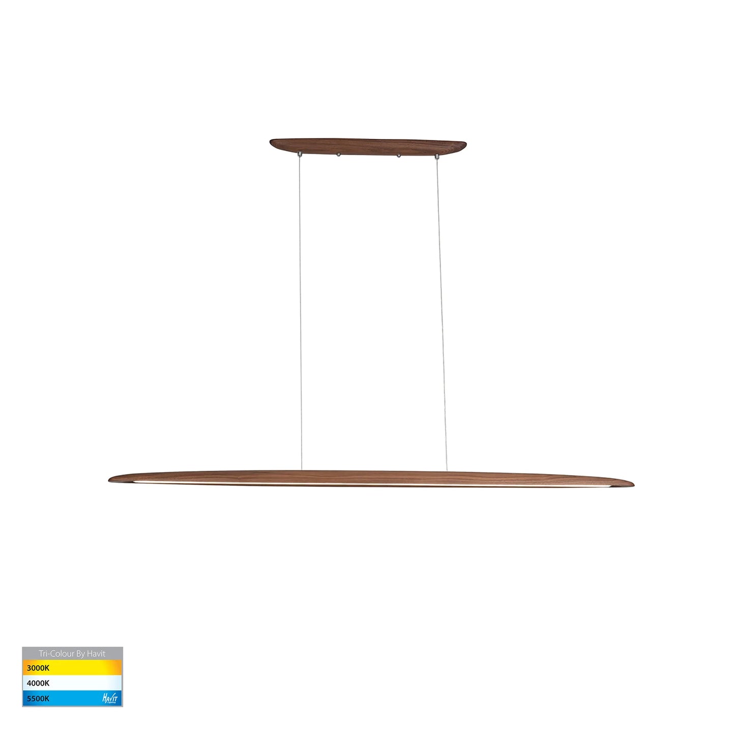 Noce Walnut Timber Linear Pendant