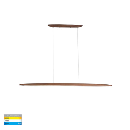 Noce Walnut Timber Linear Pendant