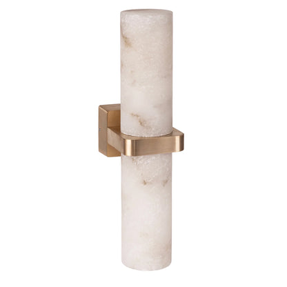 Up & Down Plaster Wall Light with Alabaster Glass