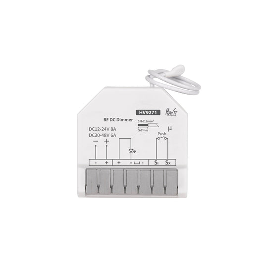 12-24v DC Single Channel RF + Push Dim Receiver