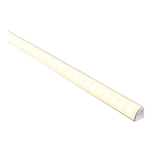 Silver 20x20mm Aluminium Corner Profile with diffuser kit