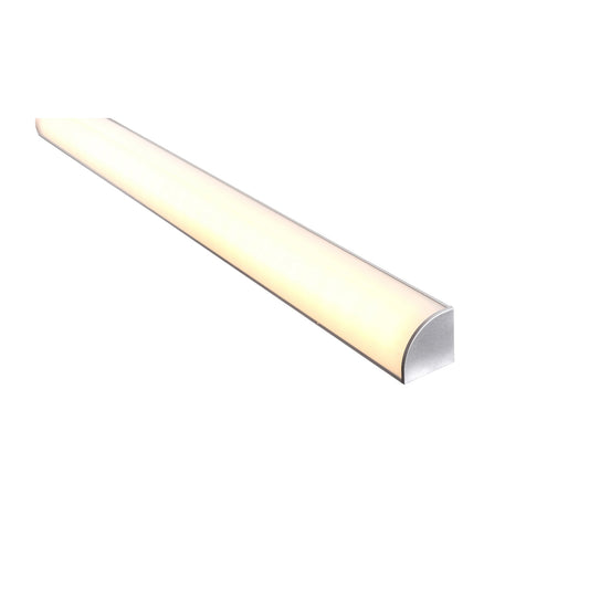 Silver 30x30mm Aluminium Corner Profile with diffuser kit