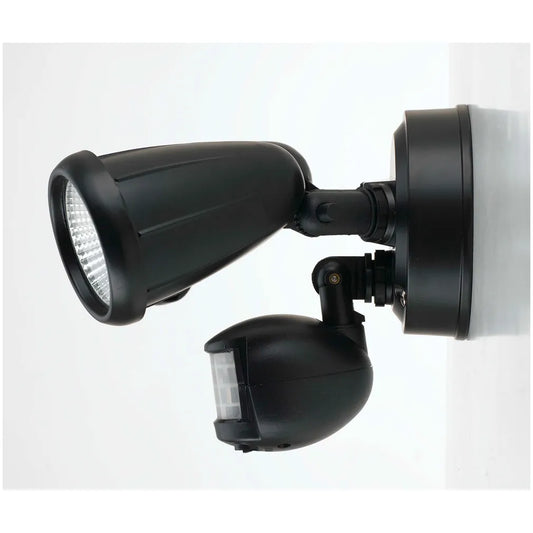 Illume Single Exterior Spot  10w LED Ip44  Black 5000k 800lm