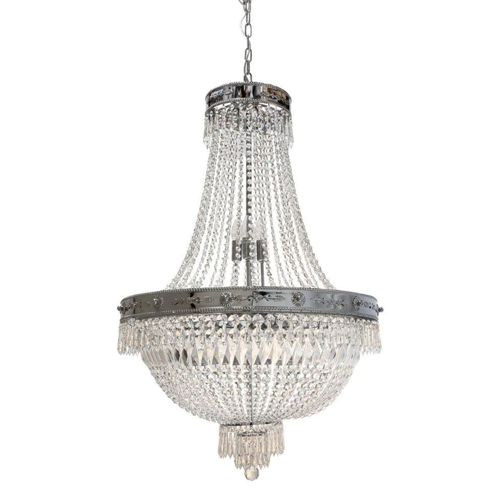 Impero 8 Light Crystal Chandelier