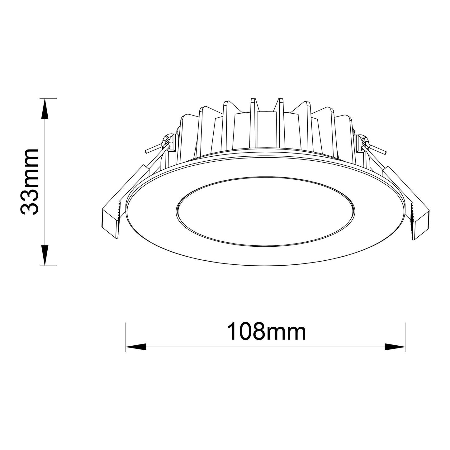 Roystar 10w Tri-Colour Downlight
