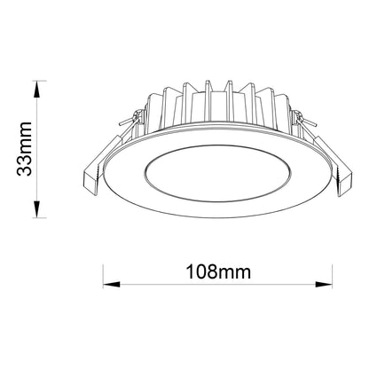 Roystar 10w Tri-Colour Downlight