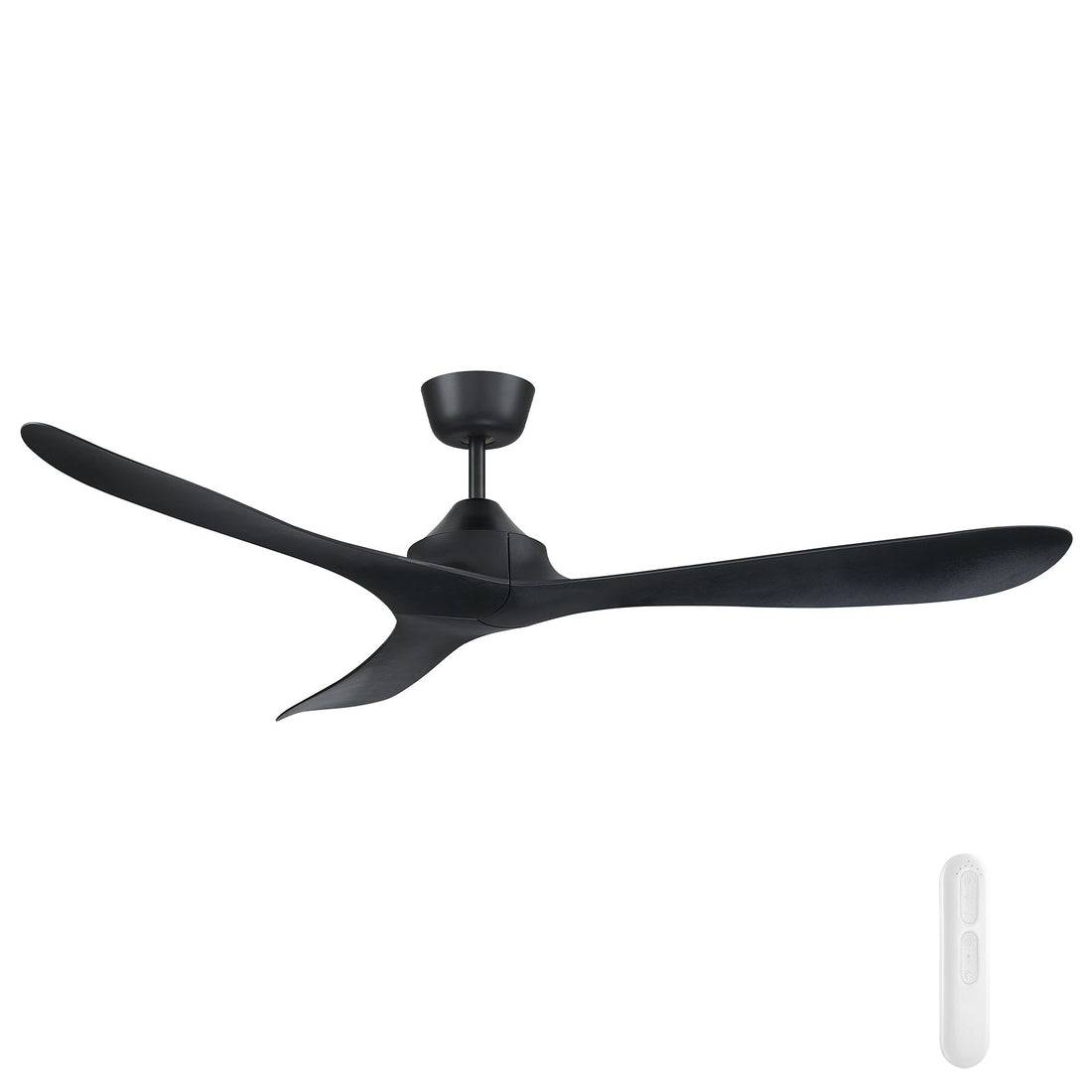 Juno Black 142cm DC Ceiling Fan with Remote