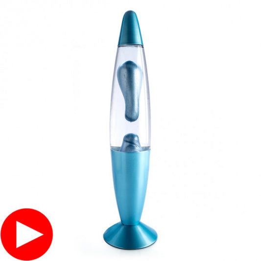 Blue Metallic Magma Motion Lamp