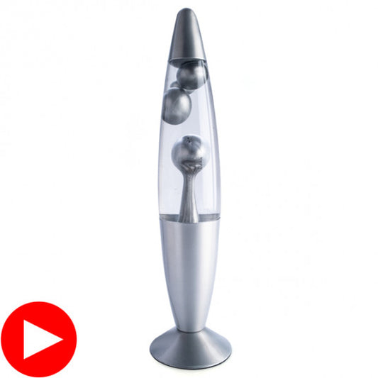 Silver Metallic Magma Motion Lamp