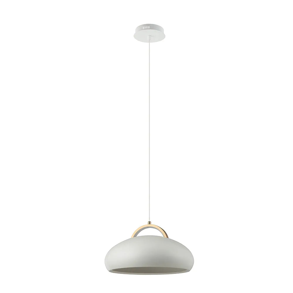 Kupol: Interior Led Tri-Cct Dome With Brass Highlight Pendant Lights