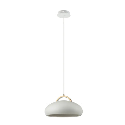 Kupol: Interior Led Tri-Cct Dome With Brass Highlight Pendant Lights