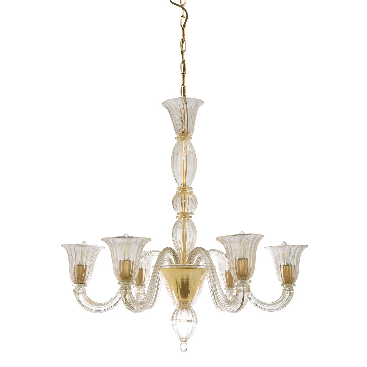 LAGUNA-6L Glass Chandelier