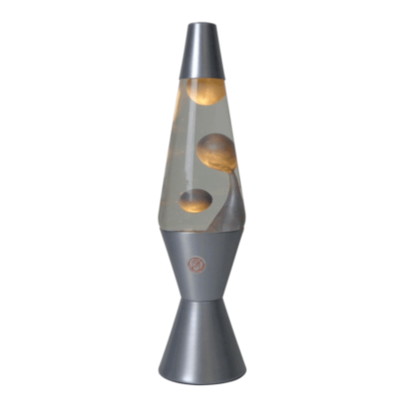 Lava Lamp Metallic Silver Lava and Base