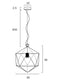 Lazlo 30 Contemporary Cage Pendant Light