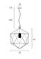 Lazlo 50 Contemporary Cage Pendant Light