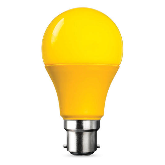 LED Globe - A60 5W - Insect Lamp - Yellow finish