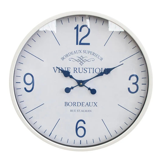 Vine Rustique Navy 56cm Clock