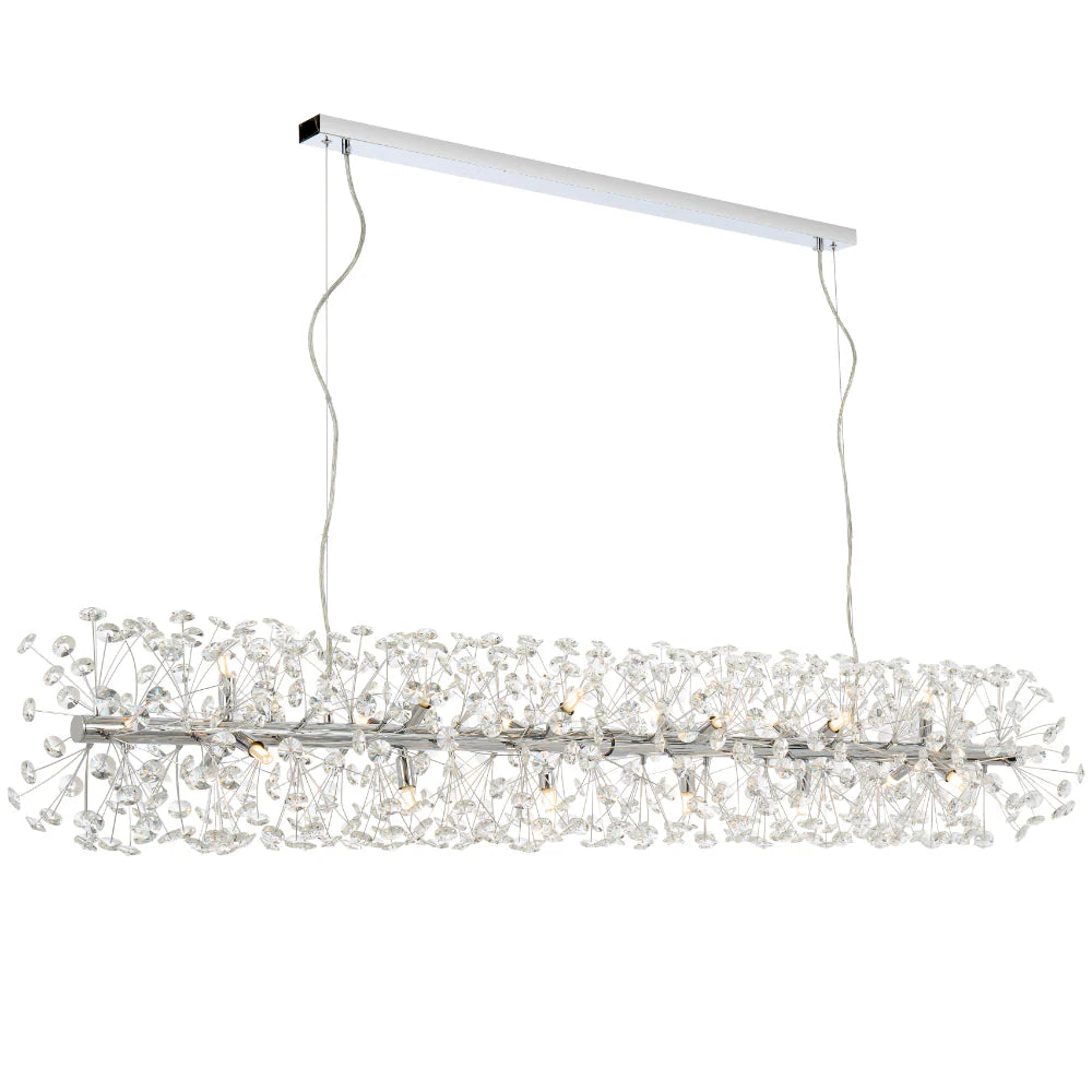 Lerida 18 Light Rectangular Pendant