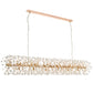 Lerida 18 Light Rectangular Pendant