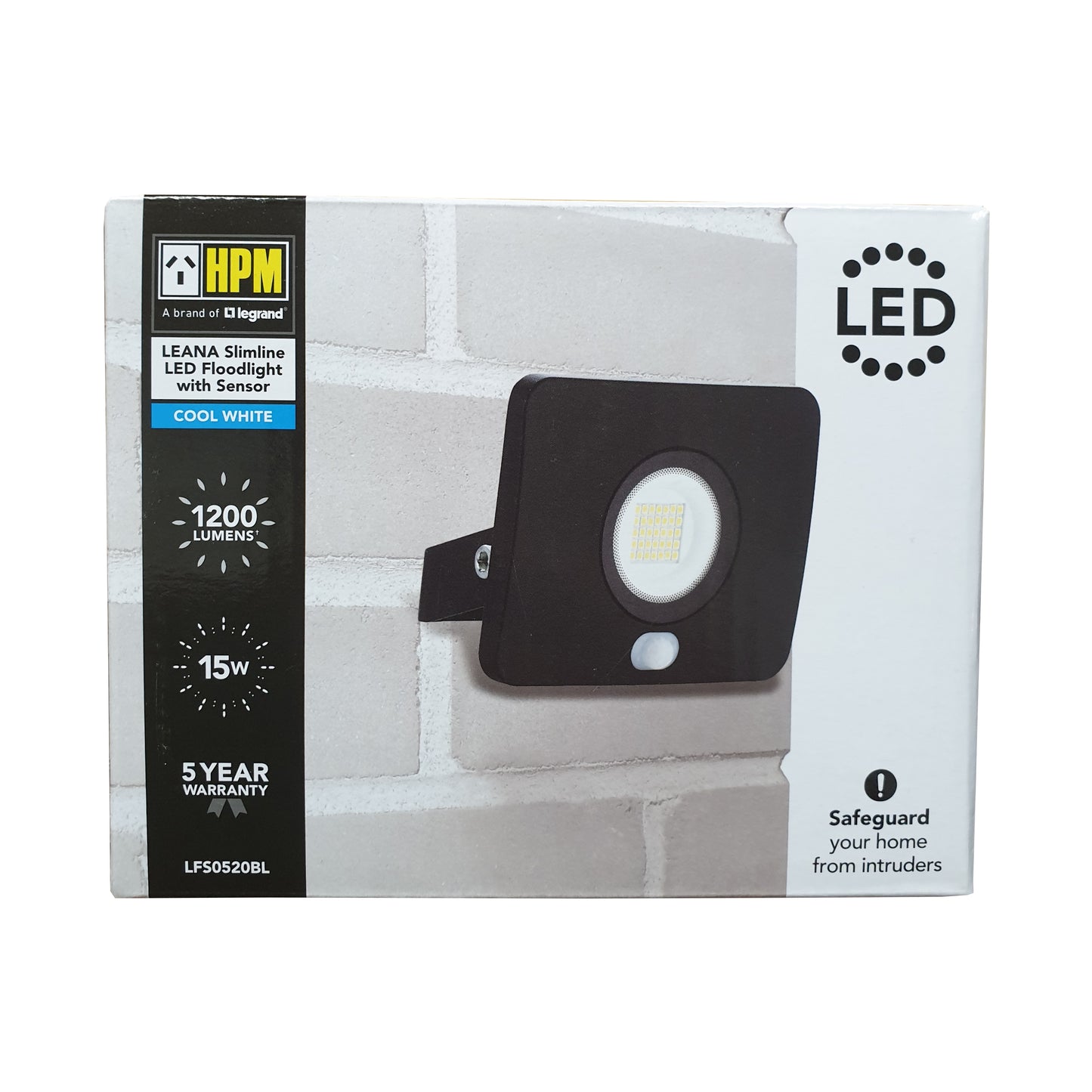 Leana LED - Slimline Floodlight With Sensor