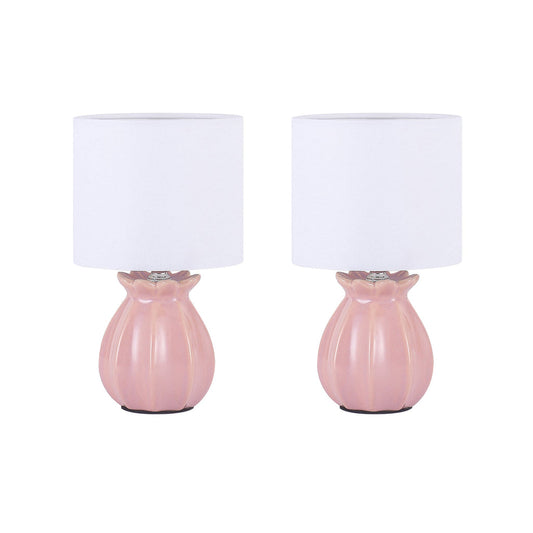 Blossom Ceramic Table Lamp | Set of 2